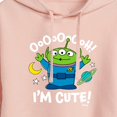 thumbnail image 3 of Toy Story - Alien Ooh I'm Cute - Juniors Cropped Pullover Hoodie, 3 of 5