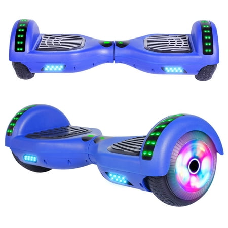 LIEAGLE 6.5" Two-Wheel Self Balancing Hoverboard with Bluetooth and LED Lights Electric Scooter Hoverboard for Kids Blue