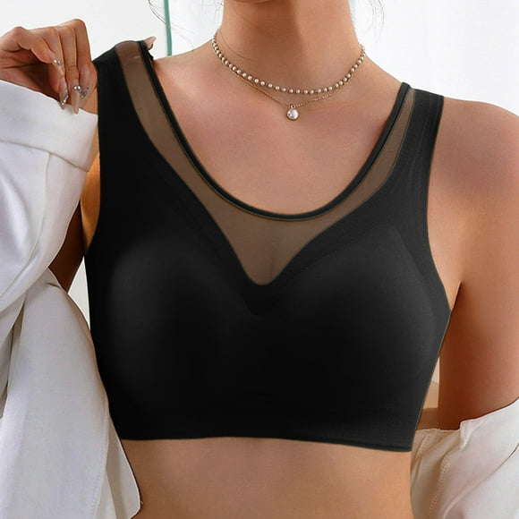 WILLBEST Brasier Mujer Sujetador Tipo Chaleco Con Copa Fija, Sin Costuras Y Sin Espalda Para Mujer