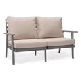 thumbnail image 3 of LeisureMod Walbrooke 3-Piece Patio Set with Grey Aluminum Frame, 3 of 13