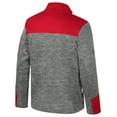 thumbnail image 3 of Men's Colosseum  Gray/Scarlet Nebraska Huskers Guard Full-Zip Jacket, 3 of 3