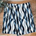 thumbnail image 4 of Blue Striped Ombre Kitchen Towels Set of 3, Water Absorbent Dish Towel, Modern Blue Moire Geometric Decorative Hand Towels - Quick Drying Cloth for Cooking Baking, 18x28 Inch, 4 of 8