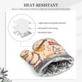 thumbnail image 4 of DouZhe Oven Mitts and Pot Holders Sets, Fun Music Instrument Guitar Prints Non-Slip Heat Resistant Kitchen Oven Silicone Glove, 4 of 7