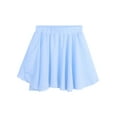 thumbnail image 2 of iiniim Kids Girls Basic Chiffon Pleated Pull-on Wrap Skirt Skort Ballet Dancewear Daily Casual Light Blue 3-4, 2 of 7