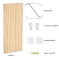 thumbnail image 3 of Floating Shelves for Projector 15.75 * 6 Inch 1 Set Wooden Shelf for Wall No Drill Wall Mounted Under TV Shelf for Storage Hanging Shelf for Bathroom Living Room Bedroom Kitchen (Black), 3 of 8