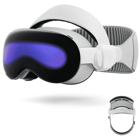 ANNAPRO Apple Vision Pro Head Strap, Pressure-Reducing Adjustable Headband Compatible with Vision Pro Accessories, Helmet-Style Support Strap for Enhanced Fit & Long Wear