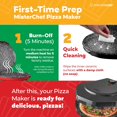 thumbnail image 7 of MUERE Countertop Pizza Maker, 1450W Mini Pizza Oven, Pizza Maker Oven With 12″ Non-Stick Ceramic Plate, Indoor Electric Pizza Oven for Crepes, Pancakes - Black, 7 of 7