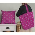 thumbnail image 5 of Soimoi Pink Heavy Satin Fabric Mandala Geometric Print Sewing Fabric Yard 54 Inch Wide, 5 of 5