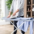 thumbnail image 2 of Seymour Home Products Adjustable Height, T-Leg 53" x 14" Ironing Board, Stripes, 2 of 14
