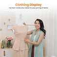 thumbnail image 4 of BestMassage Adjustable Female Mannequin Dress Form White 50-63 Inch with Tripod Stand for Display, 4 of 7