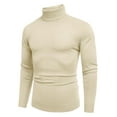 thumbnail image 3 of COOFANDY Men's Slim Fit Turtleneck Sweater Casual Basic Knitted Long Sleeve Pullover Sweater, 3 of 10