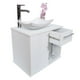 thumbnail image 3 of Gabinete para baño DECOMOBIL con Puerta y Cajón con Lavabo y Monomando blanco, 3 of 4