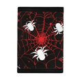 thumbnail image 2 of FUIALDOLG Red Spider Web Pattern Trifold Pouch, Polyester Fabric Children's Wallet for School, Thin Foldable Coin Bag, 2 of 4