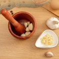 thumbnail image 5 of CZADY Mortar and Pestle Set, Stone Cup and Manual Grinder for Herbs and Spices, Lightweight Kitchen Garlic Crusher, Beige, 5 of 6