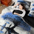 thumbnail image 4 of Manfei Happy Valentine's Day Bedding Comforter Set 7pcs for Female Men,Romantic Couple Lover Queen Bedding Sets Super Cozy,Love Heart Print Queen Sheet Sets,Microfiber Bedroom Decor,Reversible, 4 of 8