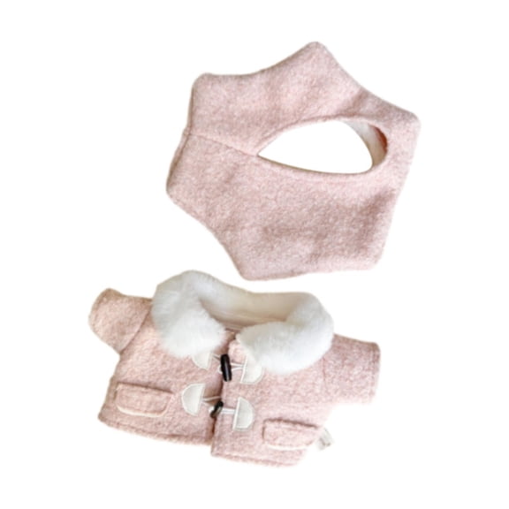 Vaveren Stuffed Doll Clothes with Hat Alive Figure Clothes for 14.96nch Dolls Pink
