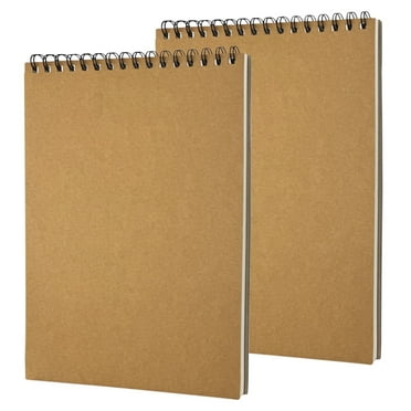 9"x12" Sketch book 120gsm, 2 Pack Top Spiral Bound Sketch Pad for Drawing, Acid-Free Paper 60 Sheets A4 Art Sketchbook Pad for Beginners Adult Artists
