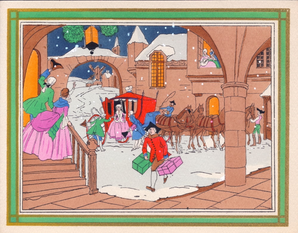 Pochoir Technique Stylish Art Deco Greetings Card Print By The David Pearson Collectionmary Evans Picture Library Walmart Com