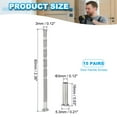 thumbnail image 2 of Uxcell 15Pcs M3x60 Cabinet Screw Flat Countersunk Break Away Screw with Sleeve, 2 of 7