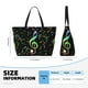 thumbnail image 4 of Disketp Music Notes Bolsa de Playa de Gran Capacidad, Bolso Impermeable y a Prueba de Arena para Mujer, Ideal para Playa, Piscina y Natación, 4 of 7