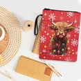 thumbnail image 3 of HELLHERO Tote Bags Book Storage Bag Polyester Fabric Book Protection Easy Carry Book Case with Handle Storage & Portability, Highland Cow, 3 of 8