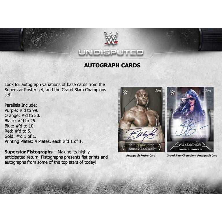 WWE Wrestling Topps 2021 Undisputed Trading Card HOBBY Box (10 Packs)