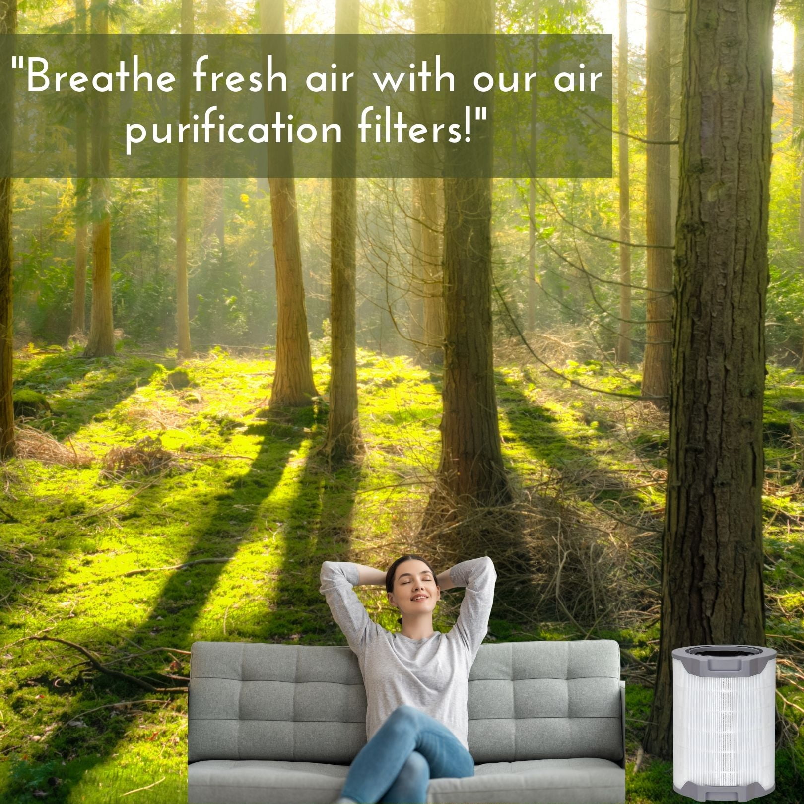 Nispira LV-H134 3-In-1 High Efficiency True HEPA Activated Carbon Premium Filter Replacement for Levoit Air Purifier LV-H134-RF | Remove Smoke, Chemical VOCs | 2 Pack