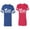 Men Royal / Women Red, variant on Halloween Boo Matching Cotton Jerseys (Royal / Black) (XXL / XL)