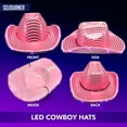 thumbnail image 4 of Pink Light Up Cowboy Hat - LED Cowboy Hat for Bachelorette Parties, Halloween and More - Neon Cowboy Hat Light Up with our LED Sequins on all Light Up Cowgirl Hats, 4 of 8