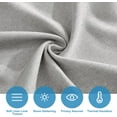 thumbnail image 5 of NICETOWN French Door Curtains, Linen Textured Privacy Door Blinds Kitchen Window Curtains Room Darkening Curtains for Glass Door Tie Up Shade, Grey, 30"x69", 1 Panel, 5 of 9