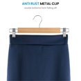 thumbnail image 5 of High-Grade Wood Pants Hangers with Metal Clips 20 Pack Grip Clip Pants Hanger, Smooth Finish Solid Wood Jeans/Skirt Hanger, 360Â° Swivel Hook - Clip Hanger for Pant, Skirts, Slacks, Bottoms Hangers, 5 of 6