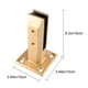 thumbnail image 3 of Abrazadera de vidrio de acero inoxidable Soporte de vidrio sin perforaciones Soporte de vidrio duradero Herramienta de fijación de vidrio para uso diario con tapa y tornillo (dorado), 3 of 7