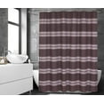 thumbnail image 7 of Ruvanti Shower Curtains 72x72 inch Polyester Cotton Blend, Bathroom Shower Curtain Dedlin Brown Strip. Fabric Shower Curtains, Washable, Decorative, Quick Dry, Water Resistant with 12 Curtain Hooks, 7 of 7