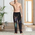 thumbnail image 2 of Sikiie Rainbow Wings Majestic Dragon Pajama Pants Men, PJ Bottoms, Sleep & Lounge Pants-Large, 2 of 6