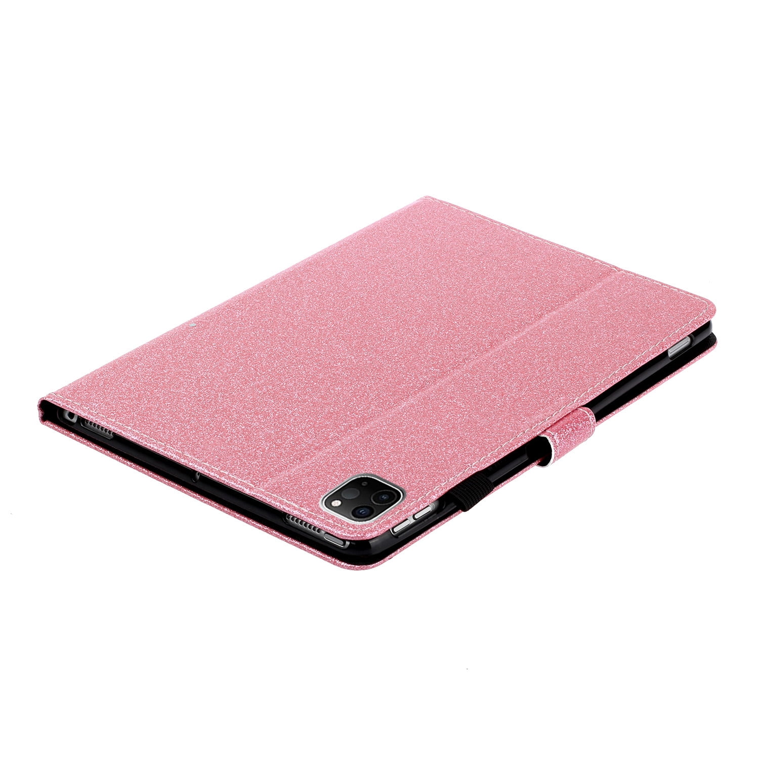 Allytech iPad Pro 11 2020 Case, Slim Fit PU Leather Folio Flip Smart Cover Auto Sleep Wake Shock-Absorption Multi Angle Stand Pencil TPU Inner Case Cover for Apple iPad Pro 11 2nd Gen, Pink