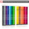 thumbnail image 4 of - Felt Tip Pens, 24 Pack, Colored Felt Tip Pens, 4 of 6
