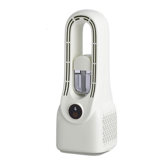 ZELVINN Type-C Rechargeable Misting Fan Portable Bladeless Desk Fan with Visible Water Reservoir and 6 Speed Control