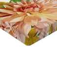 thumbnail image 2 of Ambesonne Anemone Flower Fitted Sheet 2 Pcs Set, Fresh Leaves, Queen, Salmon Fern Green Khaki, 2 of 3