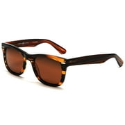 Verona Polarized Sunglasses Deep Brown - Brown