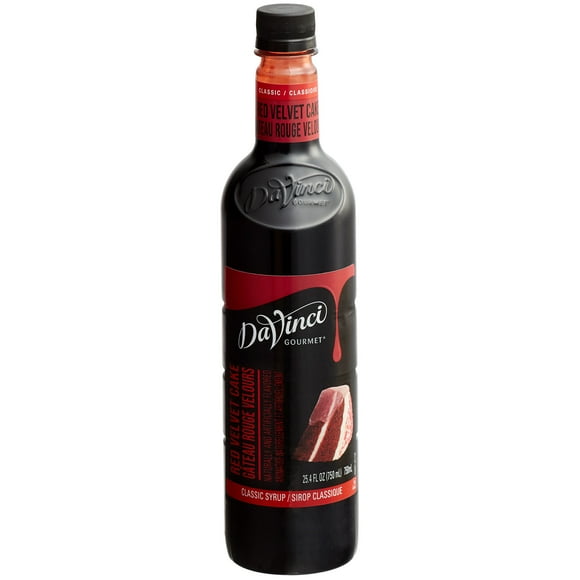 DaVinci Gourmet 750 mL Classic Red Velvet Cake Flavoring Syrup