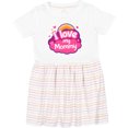 thumbnail image 3 of Inktastic I Love My Mommy Girls Girls Toddler Dress, 3 of 5