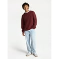 thumbnail image 2 of No Boundaries Ribbed Crewneck Sweater with Long Sleeves, Men's XS-3XL, 2 of 5