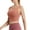 Orange, variant on High Neck Sports Bra for Women Longline Full Coverage Sports Bras Medium Impact Padded Workout Crop Tops for Yoga Gym Light Gray L