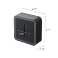 thumbnail image 7 of Yamazaki Home Traceless Adhesive Towel Holder, Black, ABS Plastic, Supports 0.55 pounds, Adhesive, 7 of 7
