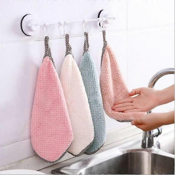 Kitchen Towels, Set of 5 Kitchen Towels, Hand Towels, Washable, Environmentally Friendly, Ultra Absorbent