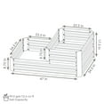 thumbnail image 5 of Sunnydaze 47" x 34.5" x 11.75" 2-Tier Silver Galvanized Steel Outdoor Raised Garden Bed, 5 of 10