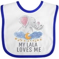 thumbnail image 3 of Inktastic I Love My Lala Elephant Family Boys or Girls Baby Bib, 3 of 4