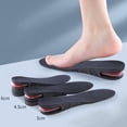 thumbnail image 4 of Happydeer 1 Pair Shoe Insole Invisible Breathable Removable Make You Taller Comfortable Height Increasing Air Cushion Shoe Insole Heel Insert for Men Women, 4 of 13