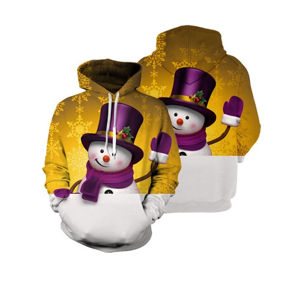2024 Autumn and Winter Christmas New Pullover Hoodies Men's 3D Digital Printing Hoodies-13