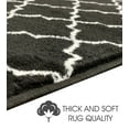 thumbnail image 4 of Stair Treads Non-Skid Safety Stair Mat, Landing Rug | Trellisville Collection Slip Resistant Indoor carpets for Home (Includes Adhesive Tape) | 2 ft x 3 ft Vibrant, Black-White, 4 of 7
